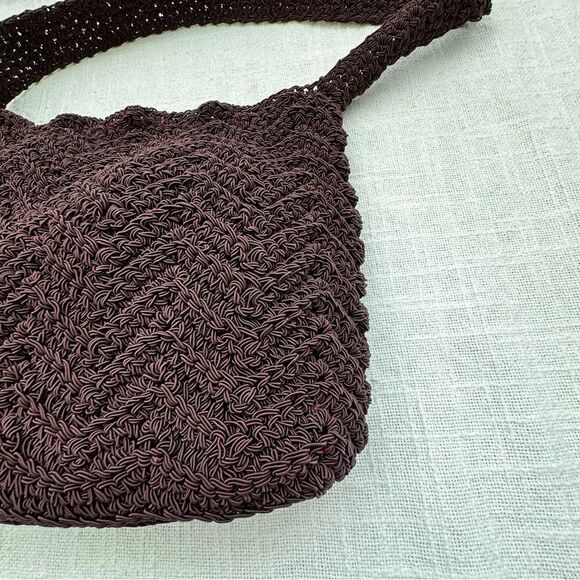 R&G Designs Maroon Tie Knot Boho Casual Purse Shoulder Bag Hand Made - Picture 1 of 9